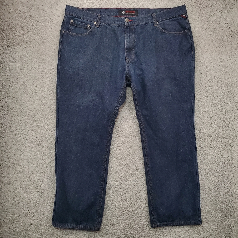 Enyce Jeans Mens 46x31 Straight Leg Dark Wash Blue Y2K